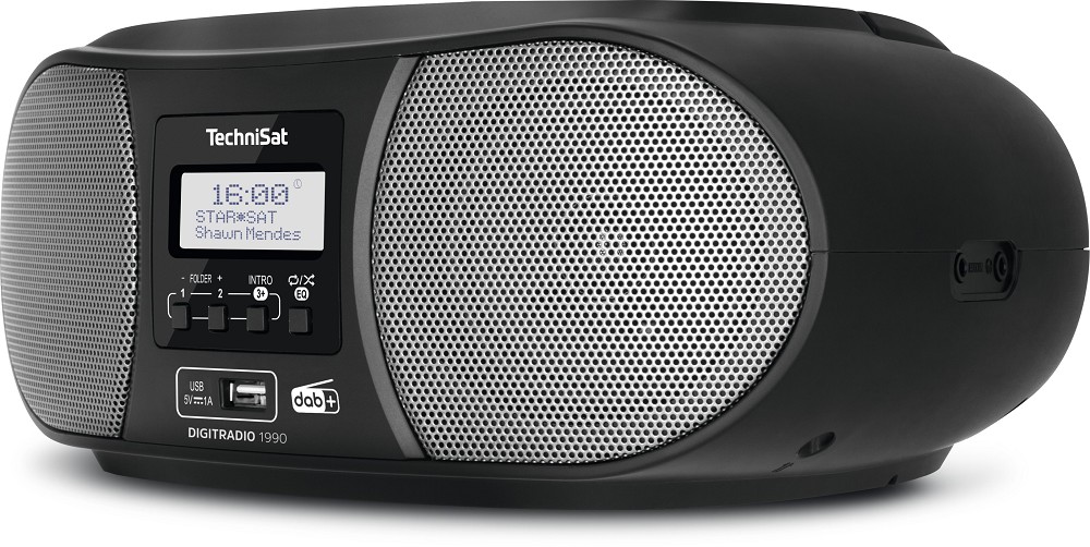 Technisat Radioempfänger mit CD DigitRadio 1990 schwarz