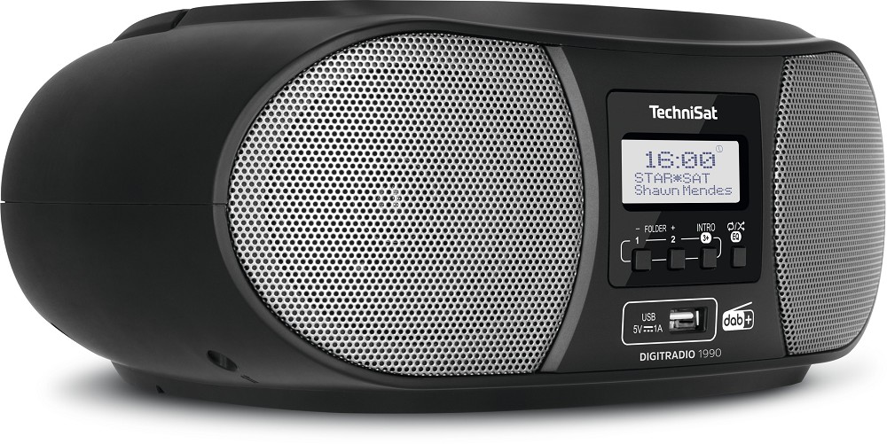 Technisat Radioempfänger mit CD DigitRadio 1990 schwarz