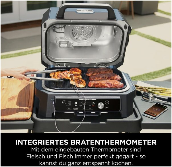 NINJA Elektrogrill OG901EU WoodFire Pro Connect XL