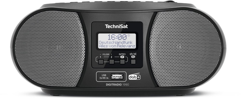 Technisat Radioempfänger mit CD DigitRadio 1990 schwarz