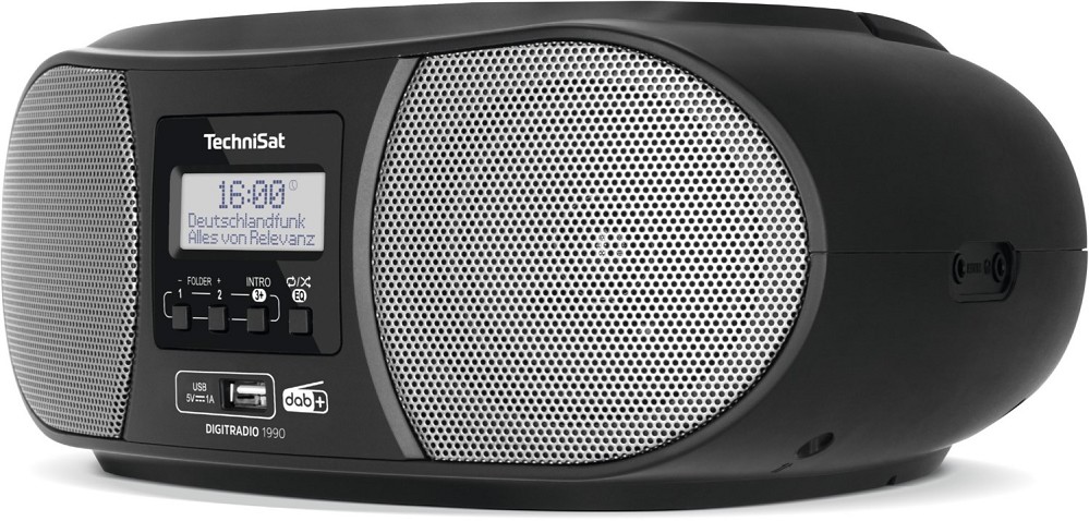 Technisat Radioempfänger mit CD DigitRadio 1990 schwarz