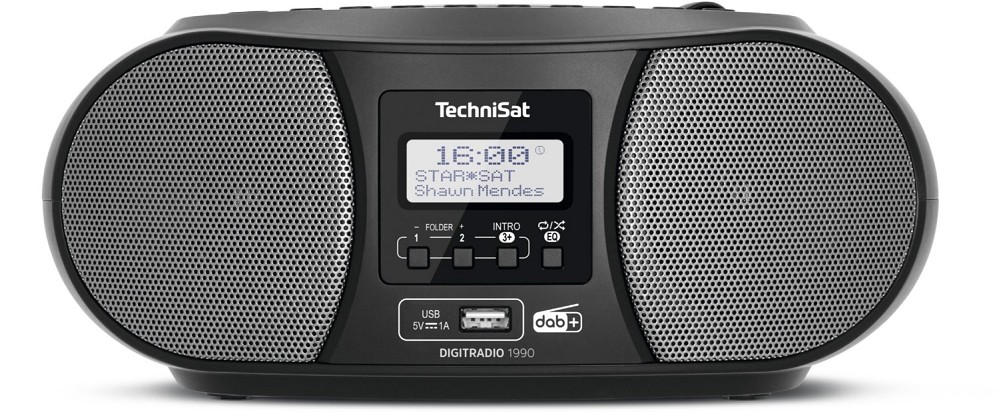 Technisat Radioempfänger mit CD DigitRadio 1990 schwarz