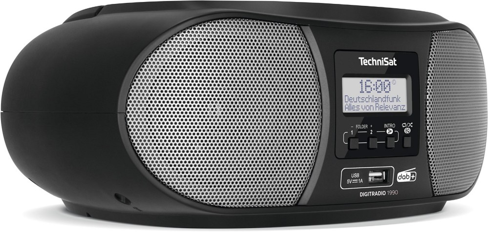 Technisat Radioempfänger mit CD DigitRadio 1990 schwarz